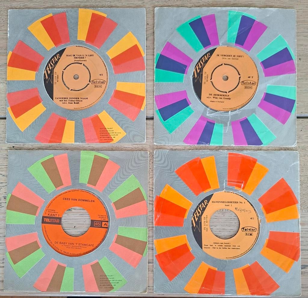 4 Telstar singles o.a. De Heikrekels Ik vergeet je niet €7,-, Cd's en Dvd's, Vinyl Singles, Gebruikt, 7 inch, Single, Ophalen of Verzenden