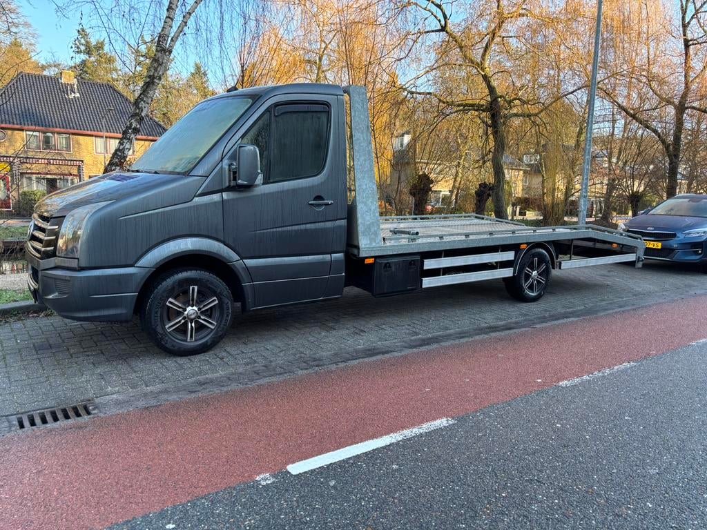 Volkswagen Crafter oprijwagen, 2017, nwe lier, banden + rest, 13 km/l, Metallic lak, Achterwielaandrijving, 4 cilinders