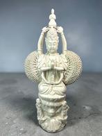 Duizend-armige Guanyin boeddha - Blanc de Chine porselein, Ophalen of Verzenden