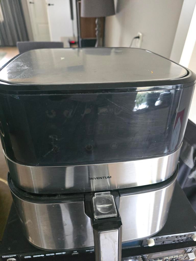 Inventum Airfryer XL - Zwart/RVS, Ophalen of Verzenden, Gebruikt, Airfryer XL, 1000 t/m 1499 gram