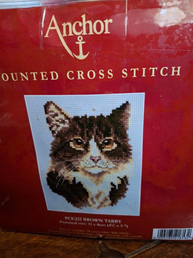 Poes -Brown tabby, Ophalen of Verzenden, Nieuw, Borduurpakket