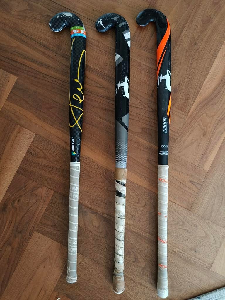 Hockeysticks - Set van 3 diverse sticks, Ophalen of Verzenden, Gebruikt, Stick