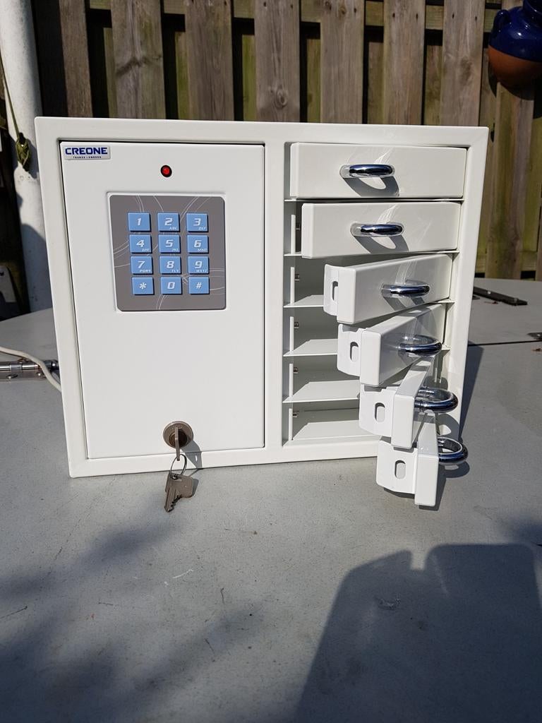 Creone sleutelkluis met code en sleutel, Ophalen, Nieuw, Brandkast