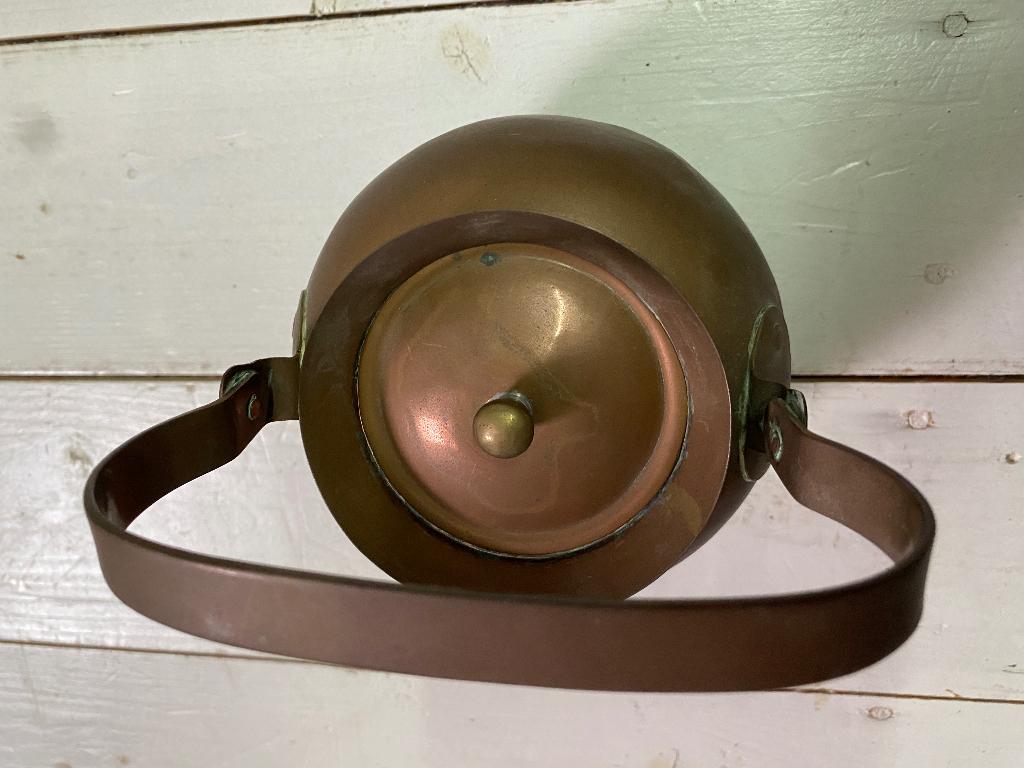 koperen thee-pot, Antiek en Kunst, Antiek | Koper en Brons, Ophalen of Verzenden, Koper