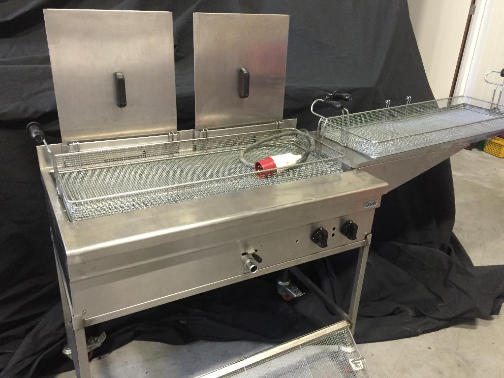 Giorik oliebollen friteuse - vis frituur -oliebollenbak 10kW, Witgoed en Apparatuur, Ophalen, Gebruikt, Oven, 60 cm of meer