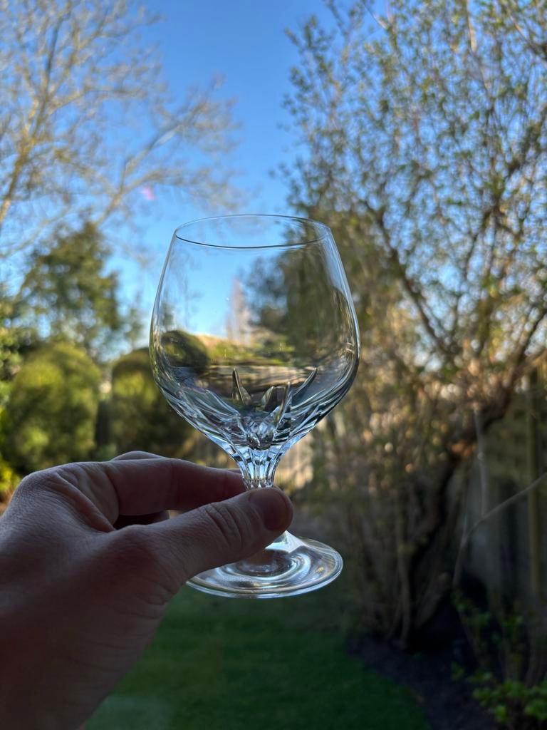 6x Kristallen Cognac Glazen, Antiek en Kunst, Antiek | Glas en Kristal, Ophalen