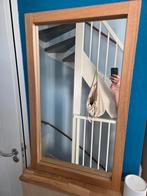 Spiegel met beukenhouten lijst 60 x 100 cm, Huis en Inrichting, Woonaccessoires | Spiegels, Ophalen, 100 tot 150 cm, Zo goed als nieuw