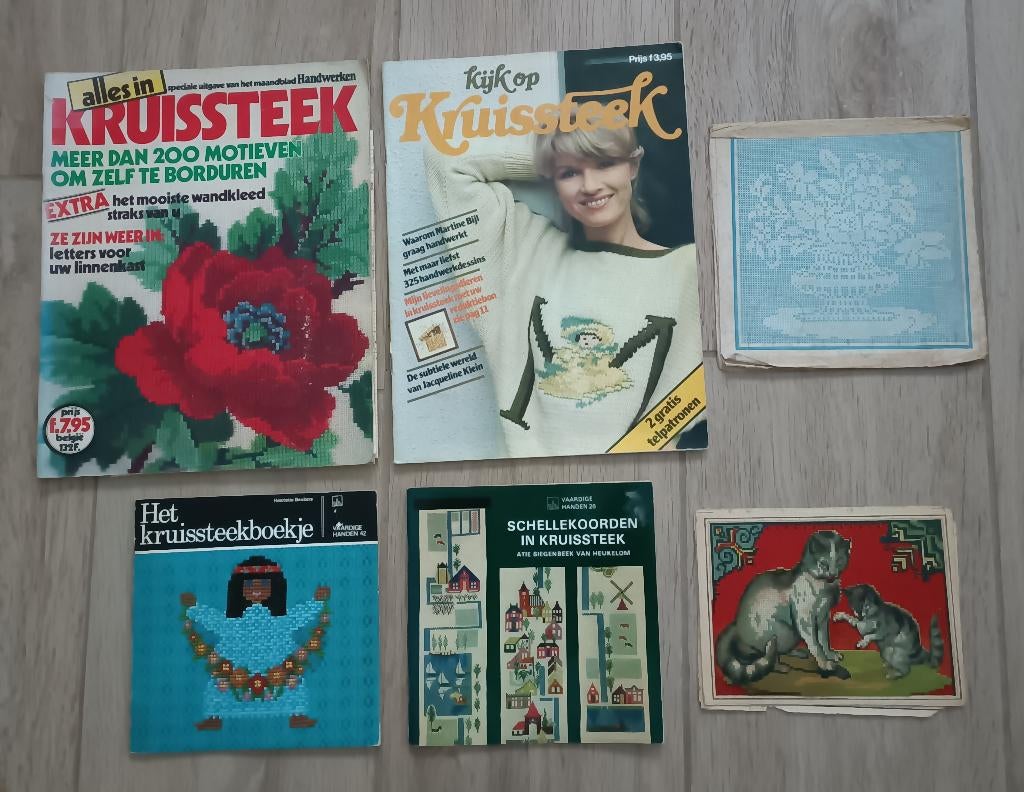 Vintage tijdschrift Alles in Kruissteek Kijk kruissteek (N14, Boeken, Ophalen of Verzenden, Gelezen, Borduren en Naaien