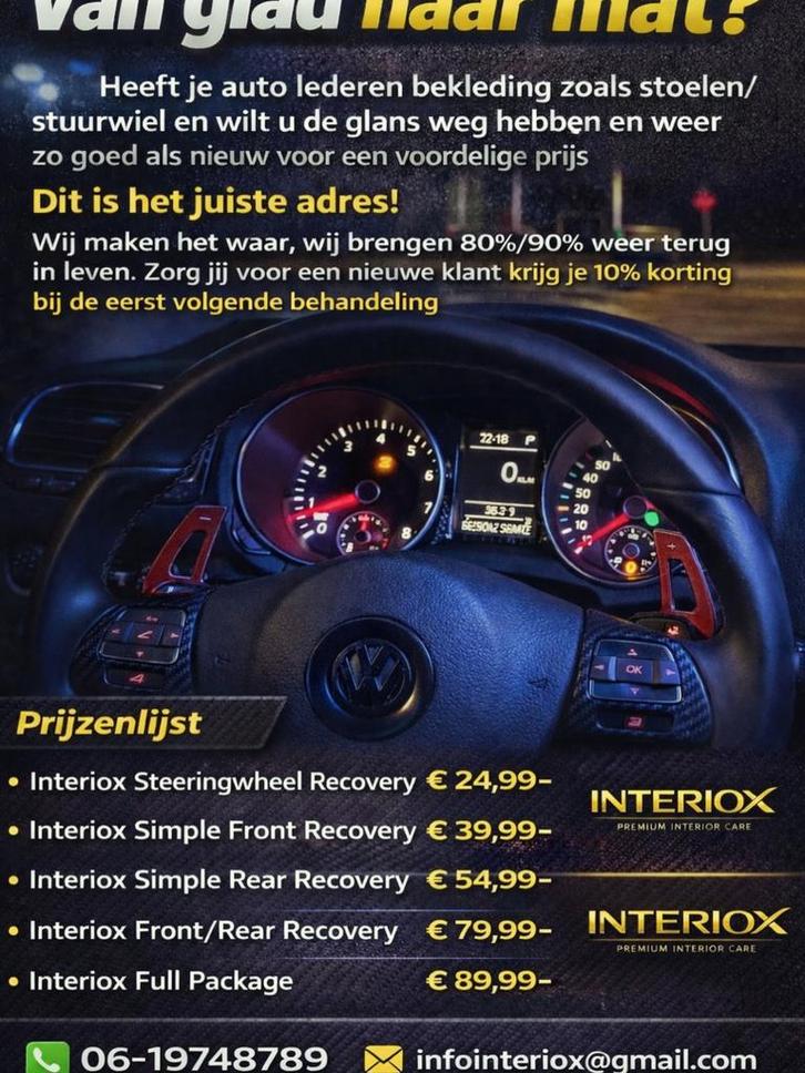 INTERIOX VAN GLAD NAAR MAT, Auto-onderdelen, Interieur en Bekleding, Ophalen