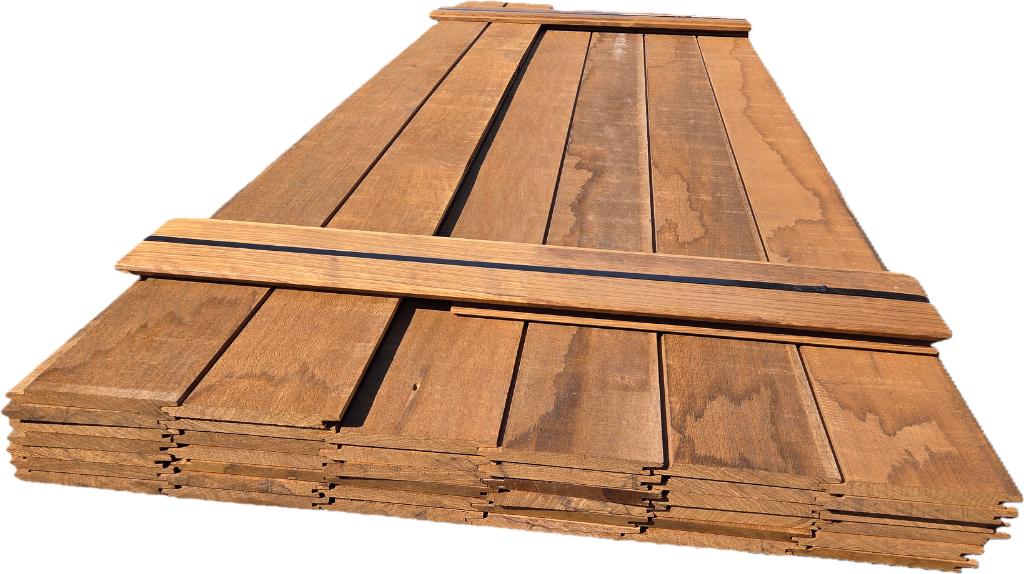 16.9 m2 Hardhout Rabat  - Fijnbezaagd - nr: HP54, Ophalen, Planken, Nieuw, Hardhout