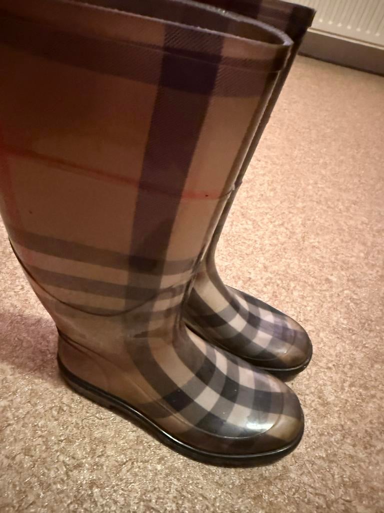 Originele Burberry laarzen maat 38, Ophalen, Gedragen, Bruin, Hoge laarzen