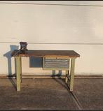 Stevige werkbank met bankschroef en opberglade, Ophalen, Gebruikt, 120 tot 170 cm, Bankschroef