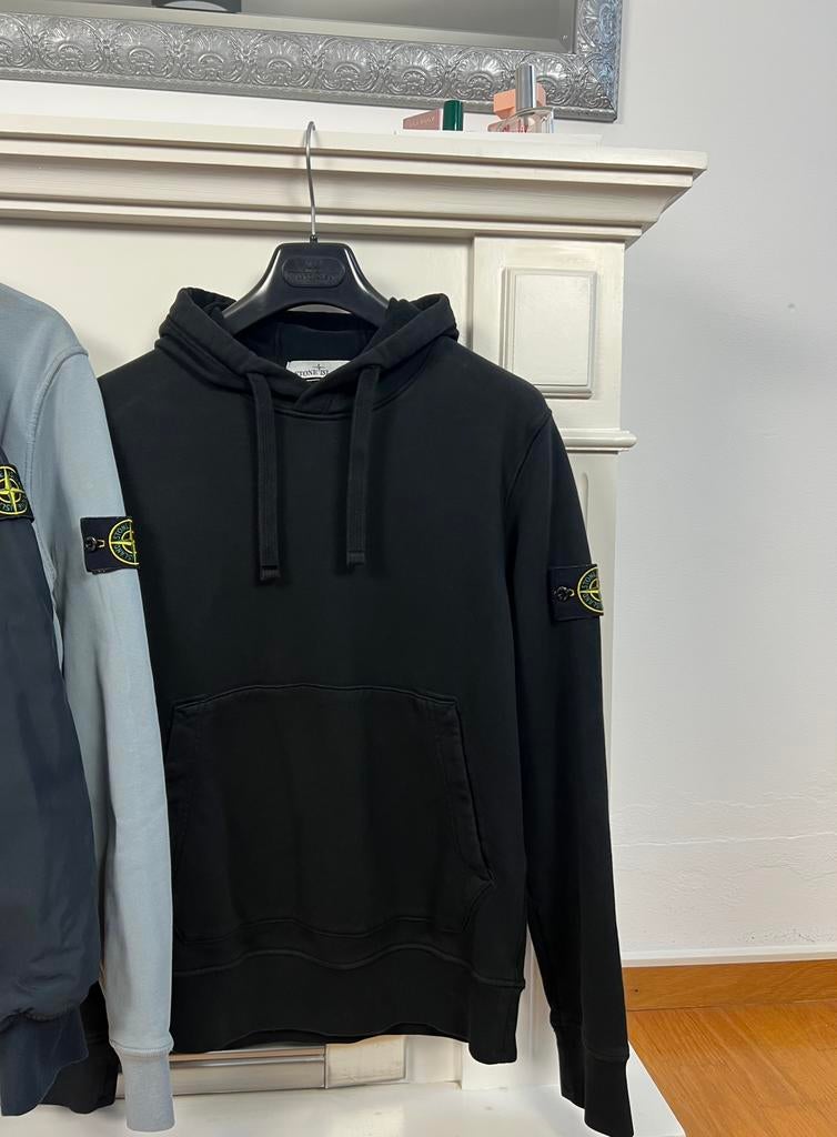 Stone Island | Hooded Sweater | Black | Size S, Ophalen of Verzenden, Zo goed als nieuw, Maat 46 (S) of kleiner, Zwart
