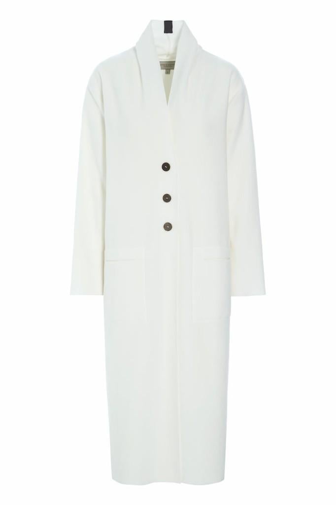 NIEUW Henriette Steffensen lang vest (tussen)jas IVOOR WIT S, Verzenden, Henriette Steffensen HSCP, Wit, Nieuw