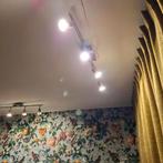 2x spotjes met 4 halogeen lampen, Halogeen, Gebruikt, Metaal of Aluminium, Ophalen of Verzenden