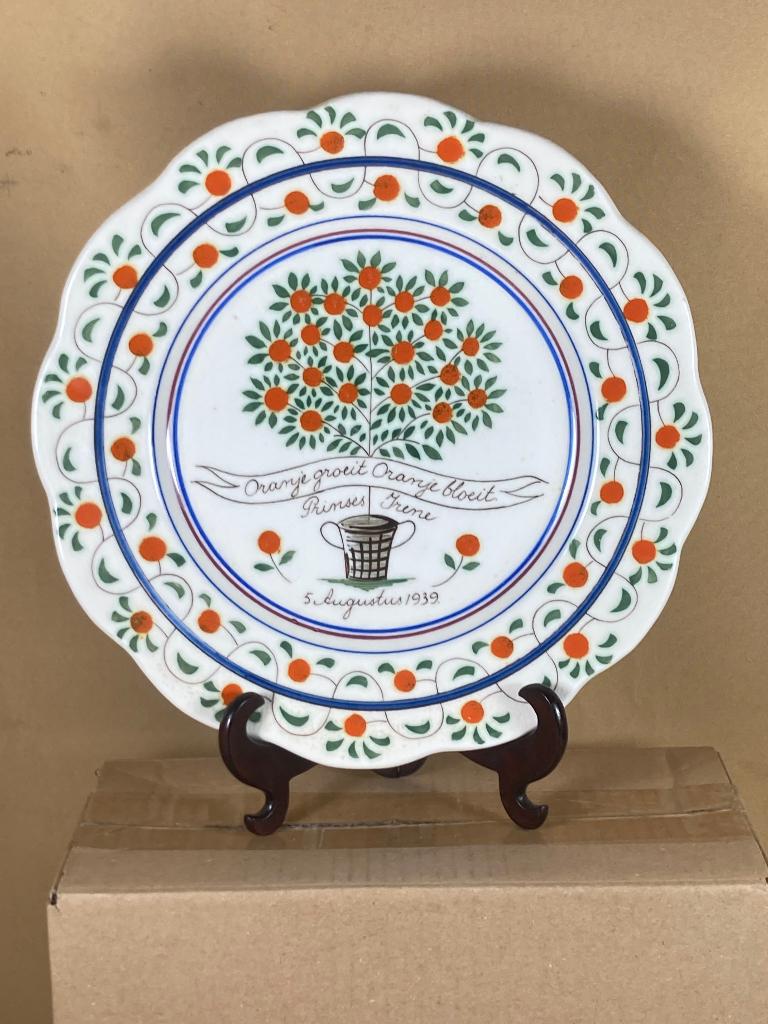 Geboortebord Irene 5 Augustus 1939, Verzamelen, Koninklijk Huis en Royalty, Overige typen, ---, Ophalen of Verzenden, Zo goed als nieuw