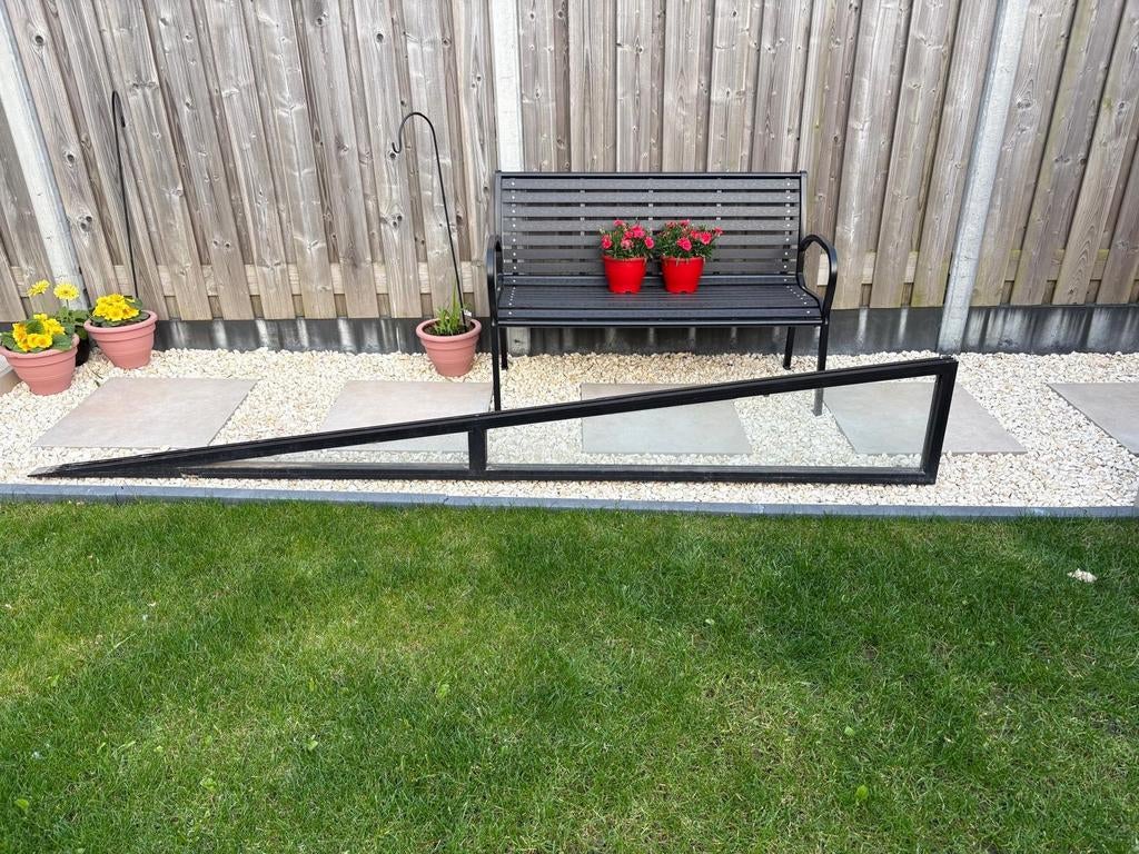 Kingglas spie 3m, RAL 9005 mat, Tuin en Terras, Overkappingen, Ophalen, Nieuw, Overige typen