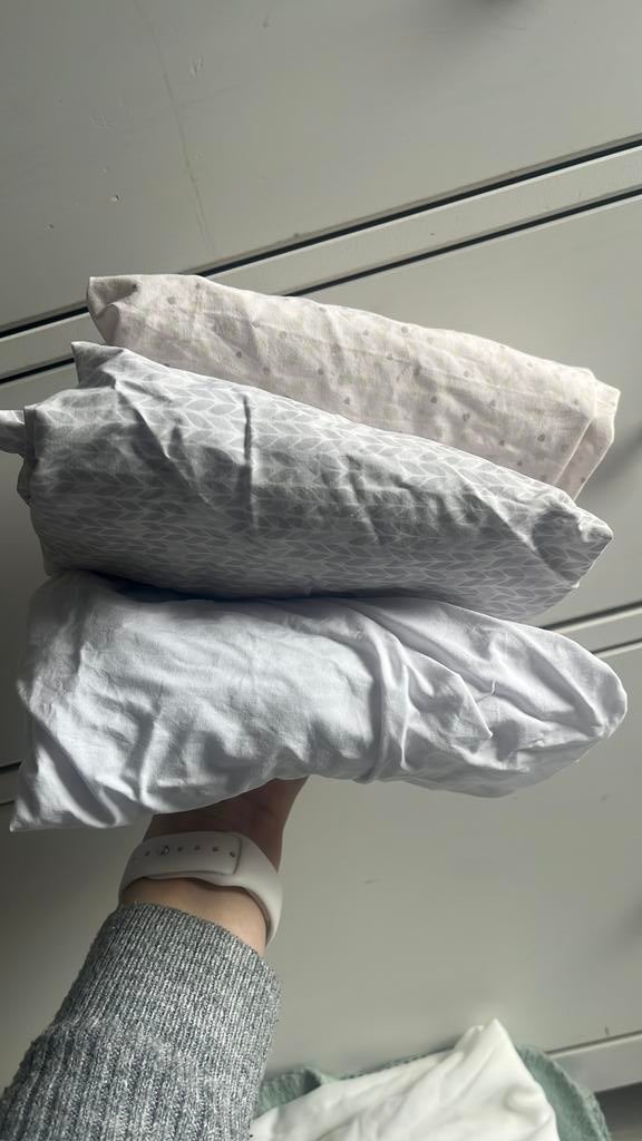 3x Co sleeper hoeslaken, Ophalen of Verzenden, Zo goed als nieuw, Wieg