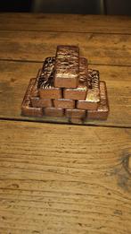 Koperen baren 999 puur, 500-600 gram per stuk, Ophalen of Verzenden, Nieuw