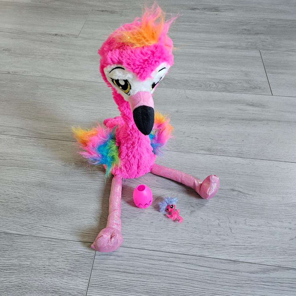 Roze dansende flamingo knuffel met muziek, Ophalen of Verzenden, Zo goed als nieuw, Overige typen