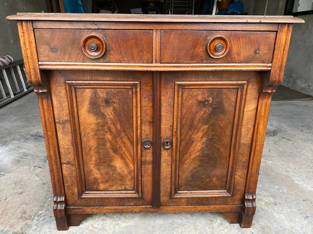 Antieke houten kast met lades en deuren, Antiek en Kunst, Ophalen