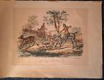 Litho van Carle Vernet Hert te water, Antiek en Kunst, Ophalen