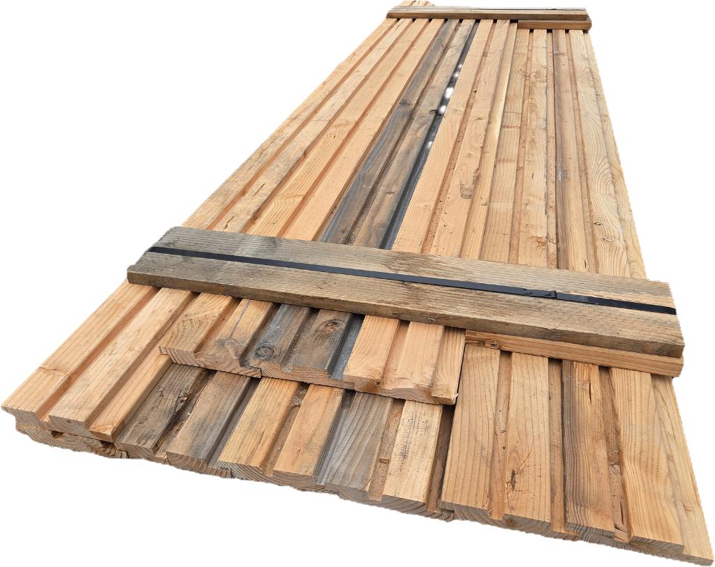 3.39 m2 Dubbel Rhombusprofiel - nr: TP652, Tuin en Terras, Palen, Balken en Planken, Nieuw, Planken, 180 tot 250 cm, Ophalen