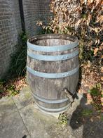 Houten regenton met kraan - Tuin, Tuin en Terras, Regentonnen, Met kraantje, 150 liter of meer, Ophalen of Verzenden, Zo goed als nieuw