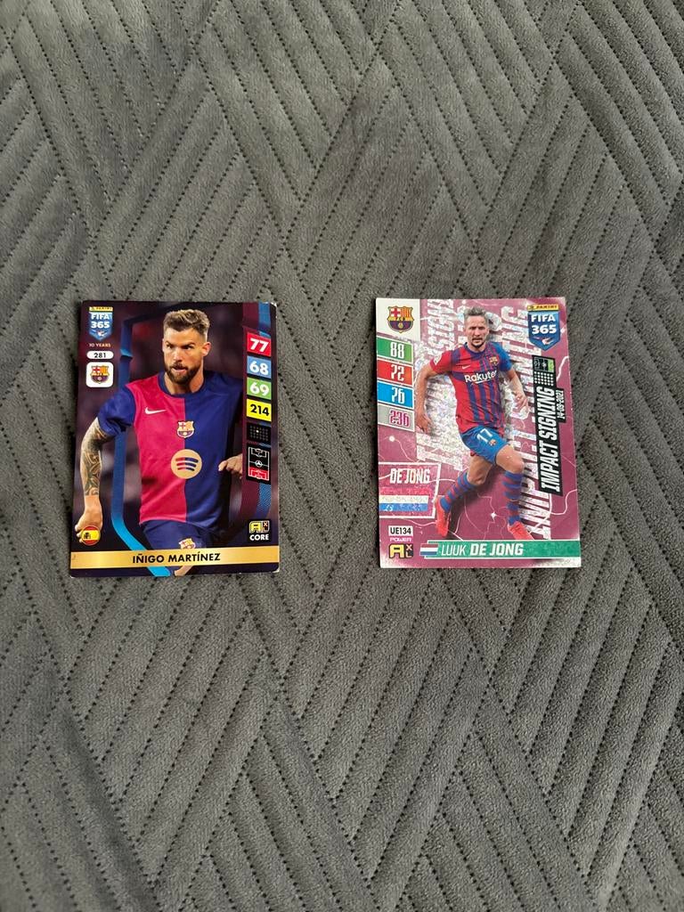 Barcelona Voetbal Kaartjes - Iñigo Martínez & Luuk de Jong, Ophalen of Verzenden, Zo goed als nieuw, Buitenlandse clubs, Spelerskaart