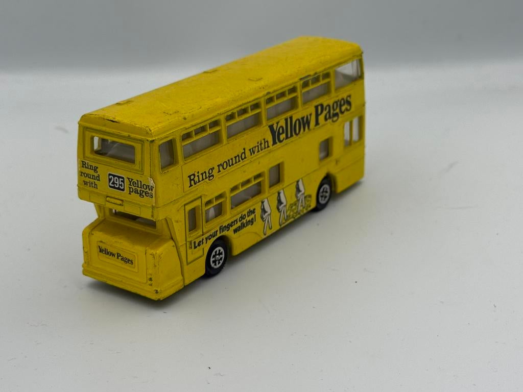 Dinky Toys Atlantean bus “yellow pages”, Ophalen of Verzenden, Zo goed als nieuw, Bus of Vrachtwagen, Dinky Toys