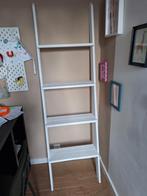 Decoratie ladder, hout, wit, Huis en Inrichting, Kasten | Boekenkasten, Ophalen, Met plank(en), 50 tot 100 cm, Zo goed als nieuw