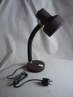 Bruin metalen Herda bureaulamp jaren 70, Gebruikt, Ophalen of Verzenden, Metaal, Minder dan 50 cm
