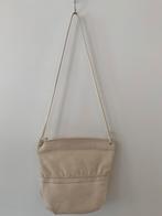 Ecru kleurige echt leren tas - vintage -, Ophalen, Gebruikt, Overige kleuren, Leer