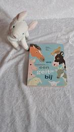 Prentenboek We hebben er een geitje bij, kartonboek+knuffel, Ophalen of Verzenden, Zo goed als nieuw, Marjet Huiberts, 3 tot 4 jaar