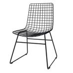 Hk living  Wire stoel zwart   2 stuks, Ophalen, Zo goed als nieuw, Zwart, Twee