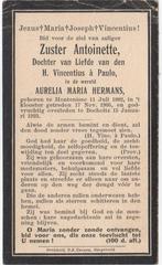 zr. Aurelia M. Hermans 1882 Hontenisse + 1923 Bocholtz, 40 j, Verzenden