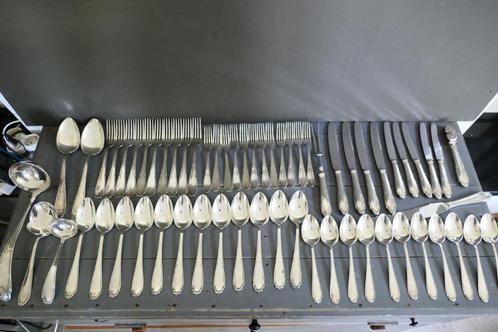 Antiek Gero verzilverd bestek model 694 Riche Georg Nilsson, Antiek en Kunst, Antiek | Bestek, Verzenden