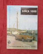 ANWB handboek. Simca 1000, Ophalen of Verzenden