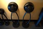 Cabasse The Pearl set zwart (met 85 cm stand), Zo goed als nieuw, 120 watt of meer, Front, Rear of Stereo speakers, Ophalen