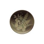 Vintage keramieken wandbordje met floraal decor, jaren 70, Ophalen of Verzenden