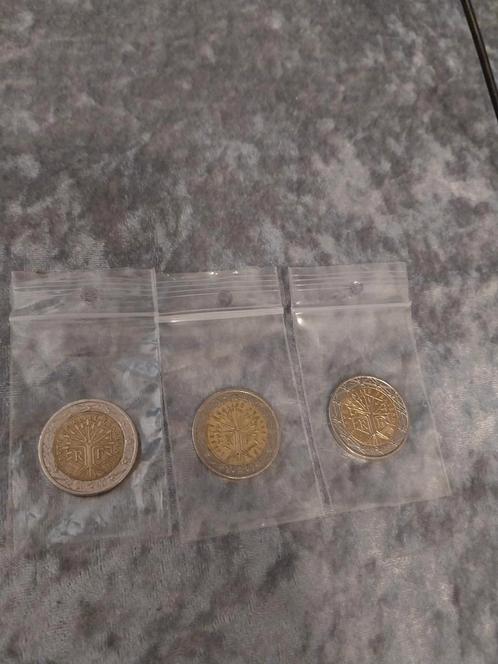 3x 2 euro munten Frankrijk zeldzaam misslag 💶💰, Postzegels en Munten, Munten | Europa | Euromunten, 2 euro, Frankrijk, Ophalen of Verzenden