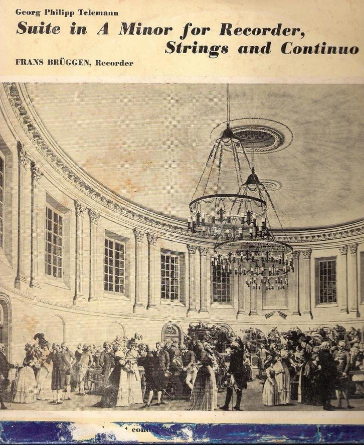 Frans Brüggen (1962) , Tilegant: Telemann suite (25 cm), Cd's en Dvd's, Vinyl | Klassiek, Gebruikt, Barok, Overige typen, Overige formaten