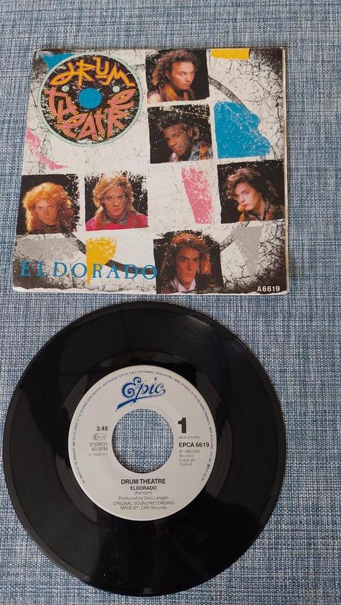 Single Drum Theatre - Eldorado  top40hit 1987, Cd's en Dvd's, Vinyl Singles, Gebruikt, Single, Pop, 7 inch, Ophalen of Verzenden