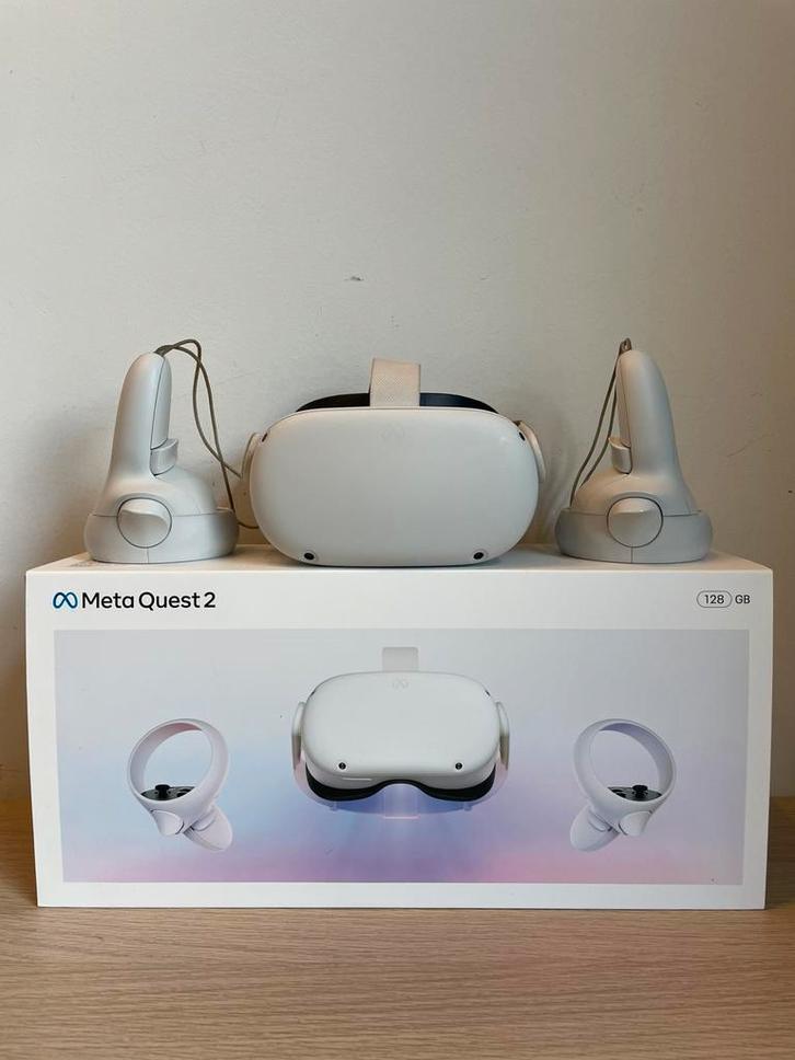 Oculus Quest 2 - 128GB, Spelcomputers en Games, Virtual Reality, Zo goed als nieuw, Overige platformen, VR-bril, Ophalen of Verzenden