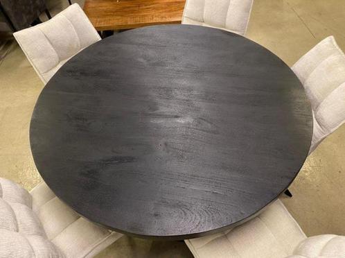 Zwarte ronde eettafel BY CHEFMEUBEL SALE, Huis en Inrichting, Stoelen, Nieuw, Metaal, Zwart, Ophalen