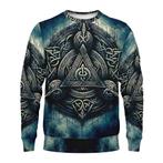 The Valknut Circle – Poly French Terry Sweatshirt, Verzenden, Nieuw, Loud & Lethal