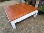 Grote oosterse opium tafel. 110x110cm en 45cm hoog., Ophalen, Zo goed als nieuw, Rechthoekig, Minder dan 50 cm