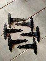 Sier scharnieren 6 stuks hoog 20 cm en 23 cm lang, Ophalen, IJzer, Scharnier