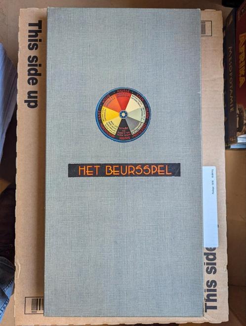 Zeer oud bordspel: het beursspel compleet en in goede staat., Hobby en Vrije tijd, Gezelschapsspellen | Bordspellen, Zo goed als nieuw