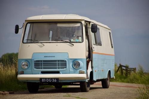 Oldtimer camper bus Peugeot J7 Benzine! 81-DG-36, Caravans en Kamperen, Campers, Particulier, tot en met 3, Buscamper of Camperbus